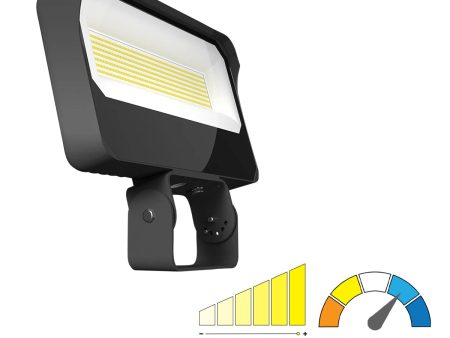 Dusk To Dawn LED Flood Light, 95 110 130W, 20000 Lumens, 30K 40K 50K, 120-277V, Trunnion Mount Sale