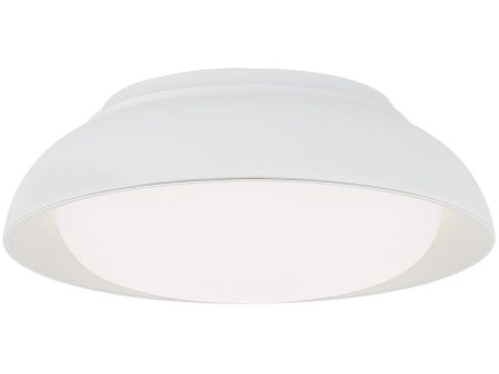 12 in. LED Flush Mount Light White finish For Sale