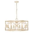 Alcott 6 Lights 26 in. Chandelier Ivory white Finish Supply