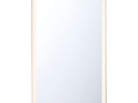 Lenora 54 in. LED Wall Mirror Selectable CCT Aluminum finish Online now