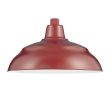 R series 14 In. Satin Red Outdoor Warehouse Shade with 3 4 In. Fitter Online