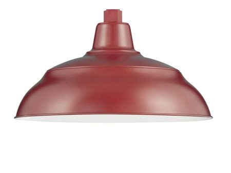 R series 14 In. Satin Red Outdoor Warehouse Shade with 3 4 In. Fitter Online