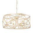 Alcott 6 Lights 26 in. Chandelier Ivory white Finish Supply