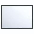 Cerissa 30 In. X 22 In. LED Wall Mirror Selectable CCT Black Finish Online Sale