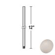 12 In. Ceiling Fan Downrod Brushed Nickel Wet Finish Supply