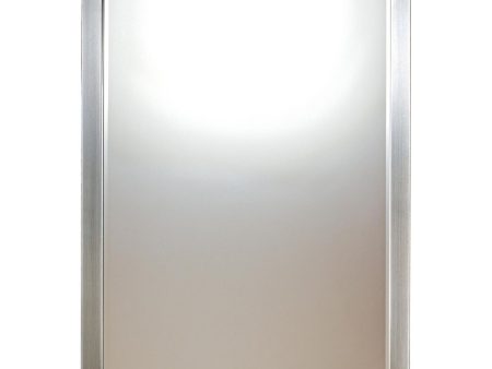 Paradox 33 In. X 24 In. Wall Mirror Brushed Nickel Mirror Hot on Sale