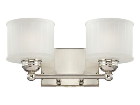 173 Series 15 in. 2 Lights Vanity Light Polished Nickel finish For Cheap